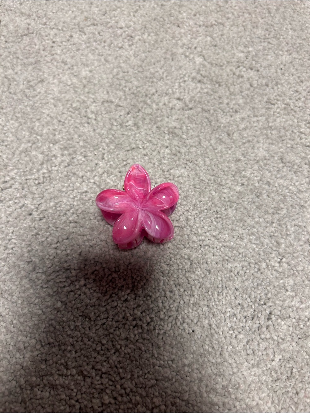 Pink Flower Hair Clip